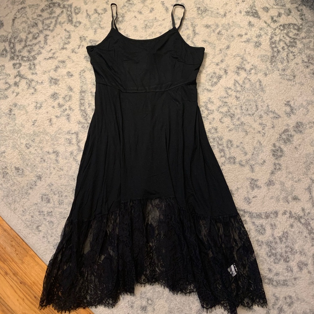 Black lace dress